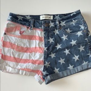 Jalate Women’s 6 American Flag Shorts